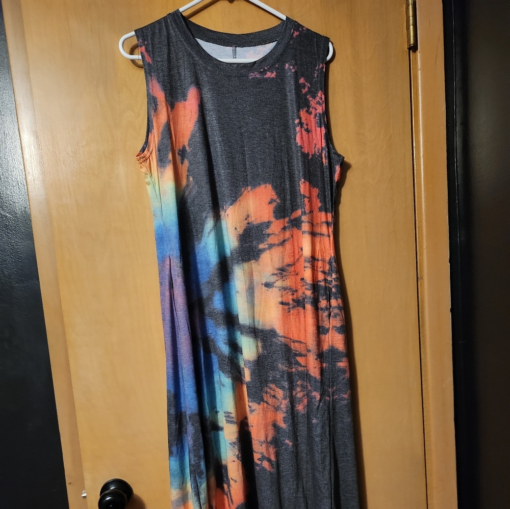 Tie dye Sleeveless Dress